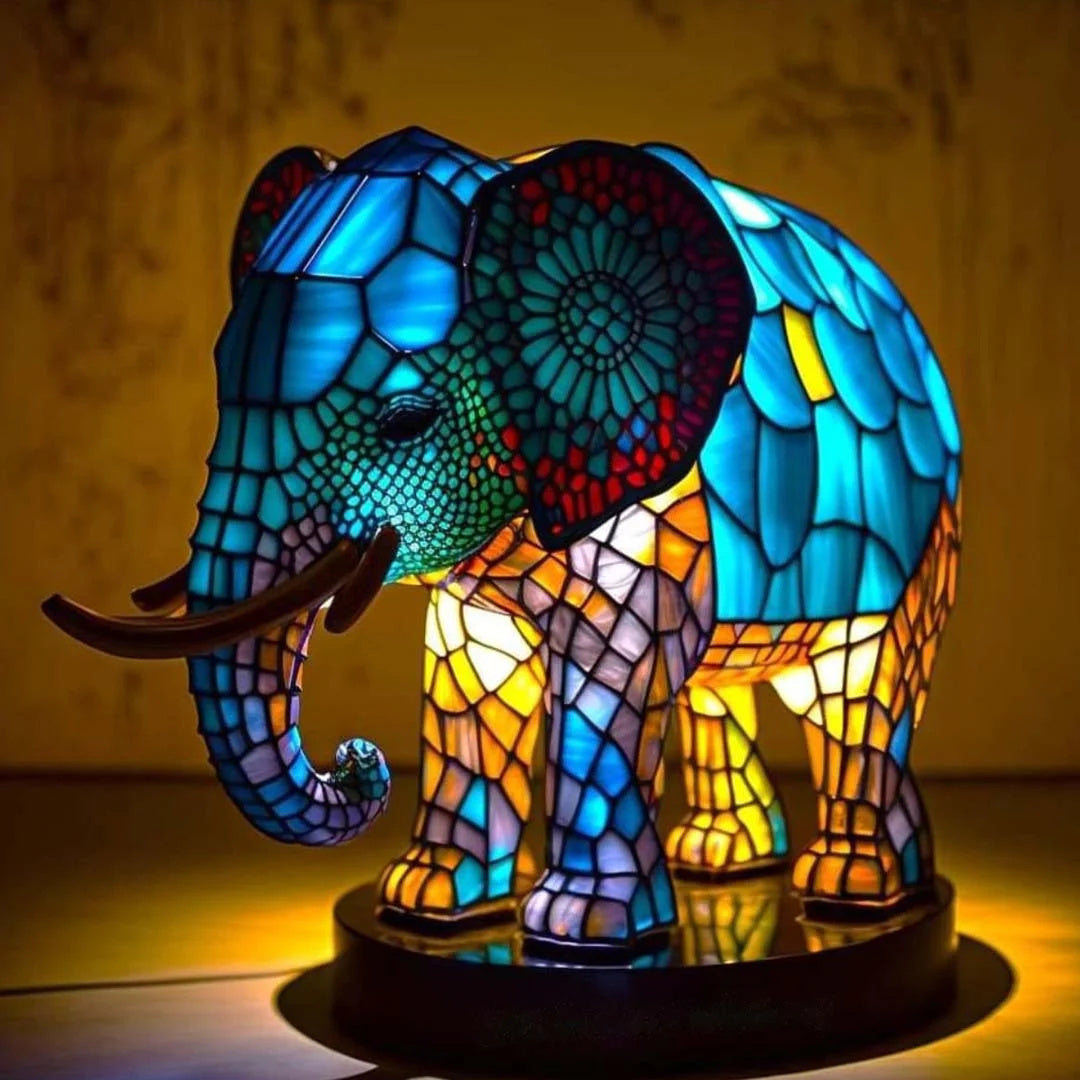 50% RABAT | ARTWORK™ - Lampe med dyr i farvet glas [Sidste dags rabat].