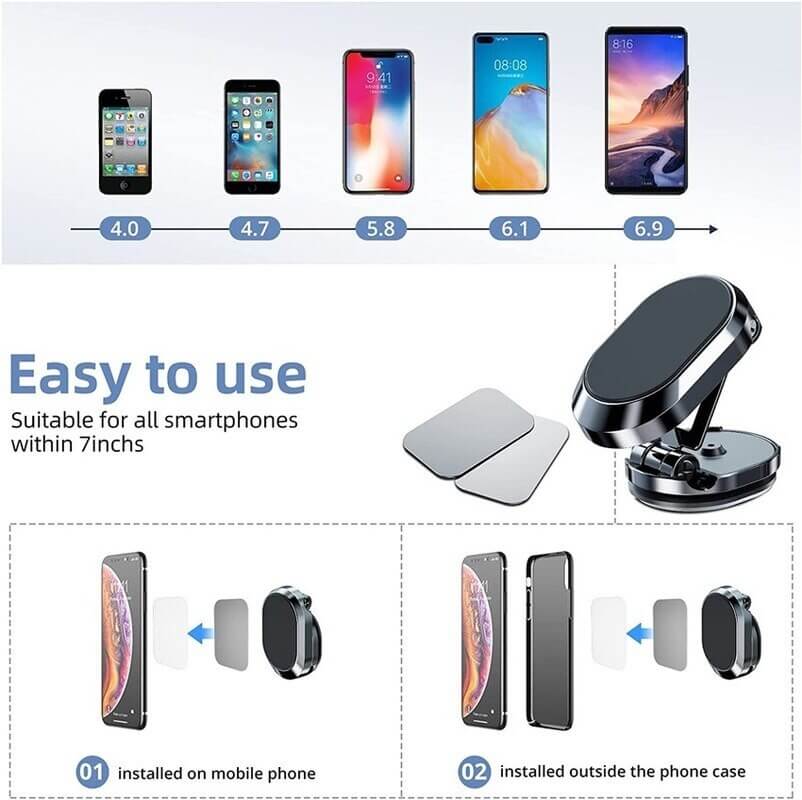 1+1 GRATIS | Phone Holder™️ -  Foldbar magnetisk telefonholder [Rabat sidste dag]