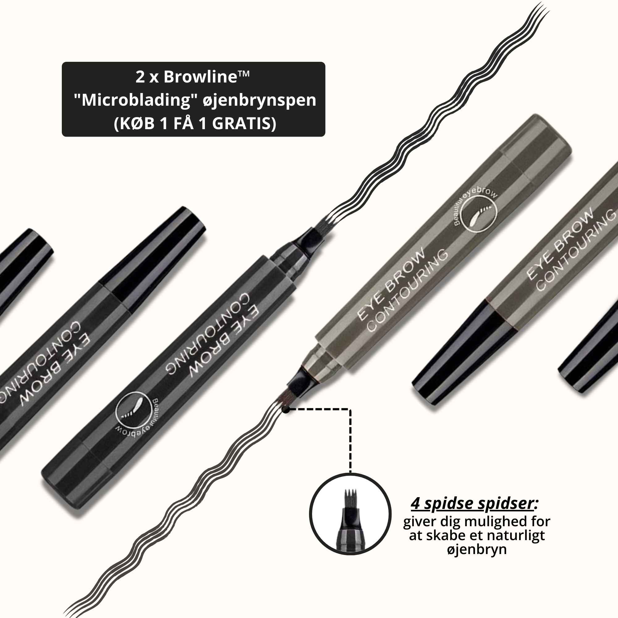 1+1 GRATIS | Browlin™ - Microblading-pen til øjenbryn [Rabat på sidste dag]