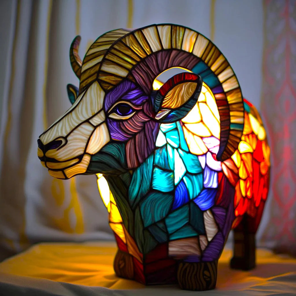 50% RABAT | ARTWORK™ - Lampe med dyr i farvet glas [Sidste dags rabat].
