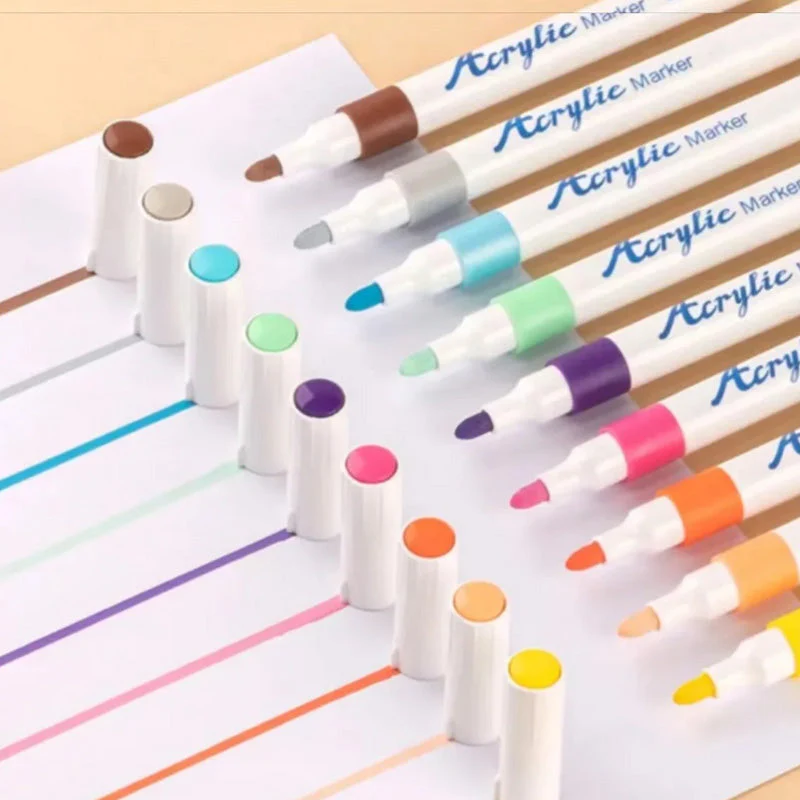 50% RABAT | AcrylicMaster™ - Komplet akrylmarkørsæt med 24 farver!