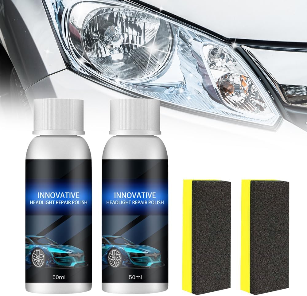1+1 GRATIS | LightBright™ - Rengøring og beskyttelse af forlygter! [Rabat på sidste dag]
