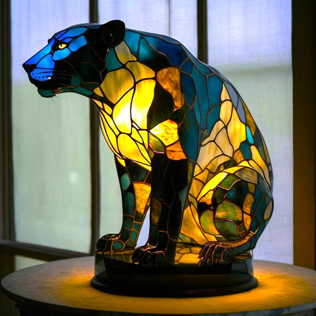 50% RABAT | ARTWORK™ - Lampe med dyr i farvet glas [Sidste dags rabat].