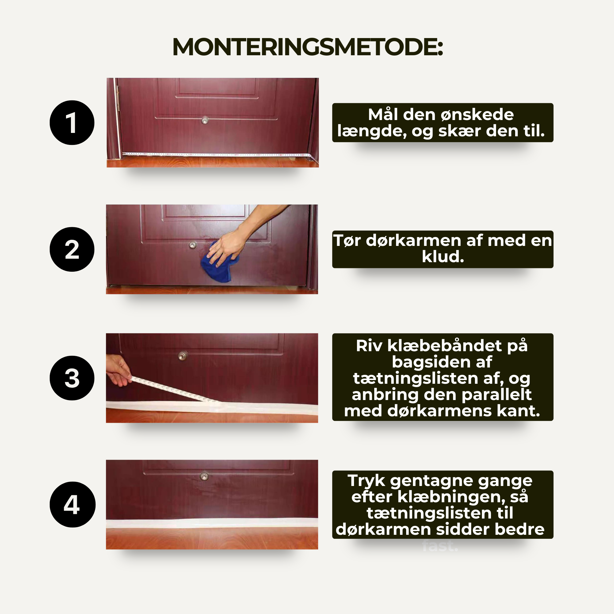 Derasle™ tætningsliste til døre