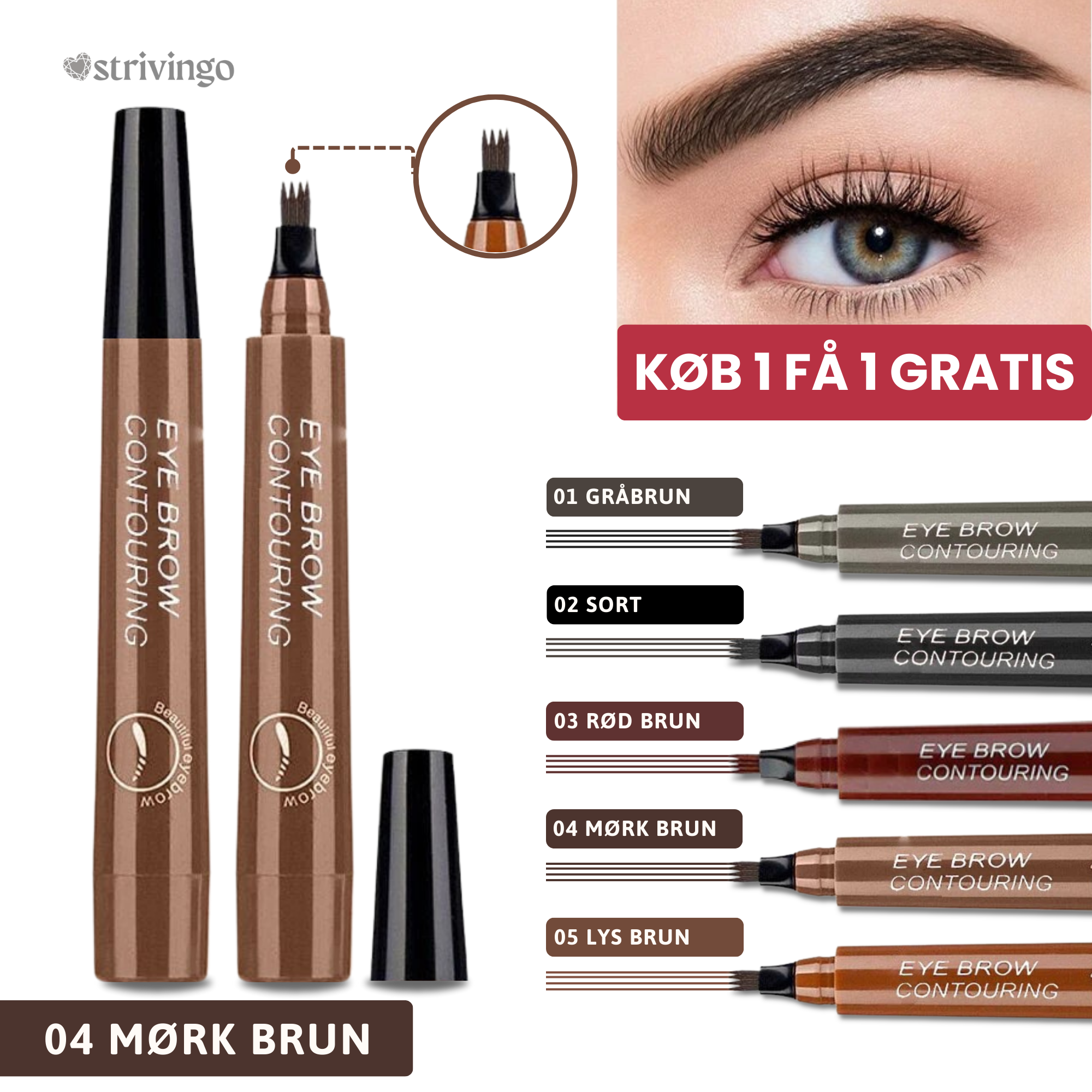 1+1 GRATIS | Browlin™ - Microblading-pen til øjenbryn [Rabat på sidste dag]
