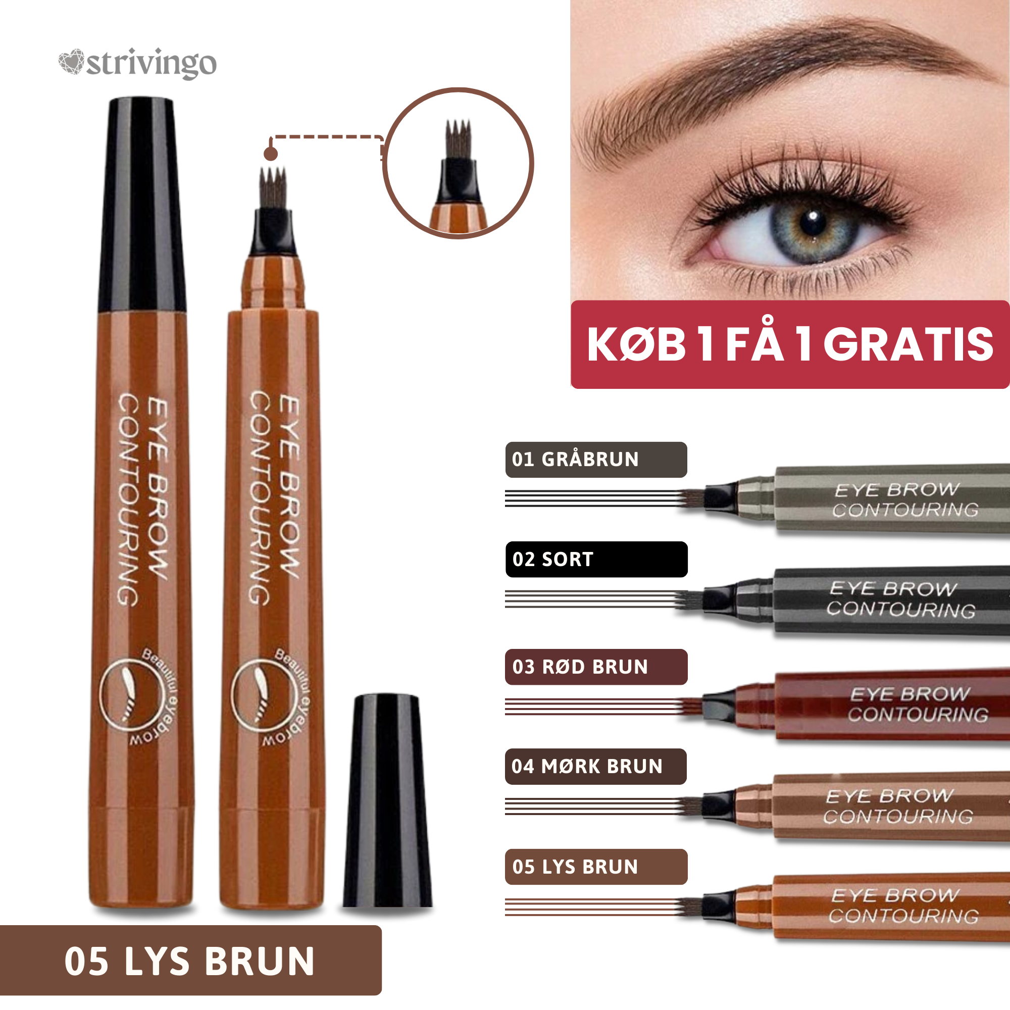 1+1 GRATIS | Browlin™ - Microblading-pen til øjenbryn [Rabat på sidste dag]