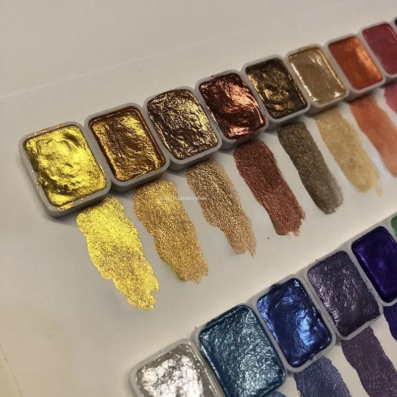 50% RABAT | PearlScent™ - Pulver Mineral Pearl Pigment Kunst Vandfarve!