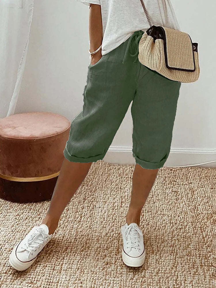 Rosa™ | Shorts i bomuldslinned til kvinder