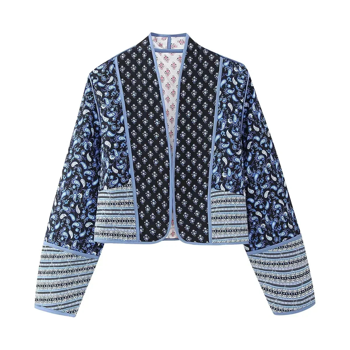 Ella™ | Vendbar vintage patchwork-blomsterjakke til kvinder