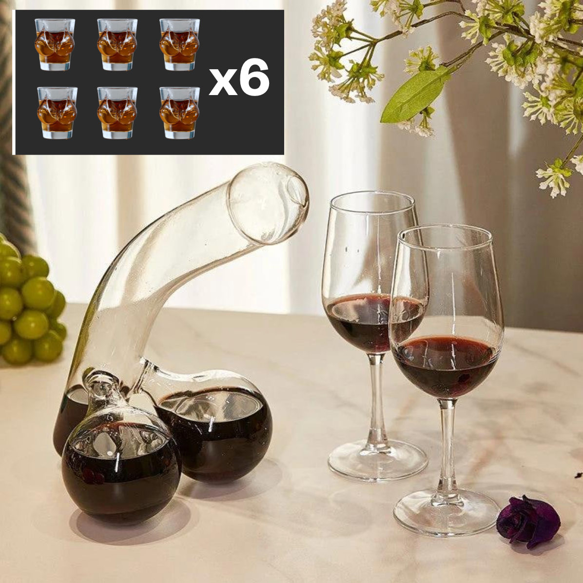 Vinkaraffel™ | Unik karaffel til vin eller whisky