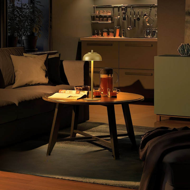GlowSphere | Trådløs & Berøringskontrolleret Bordlampe