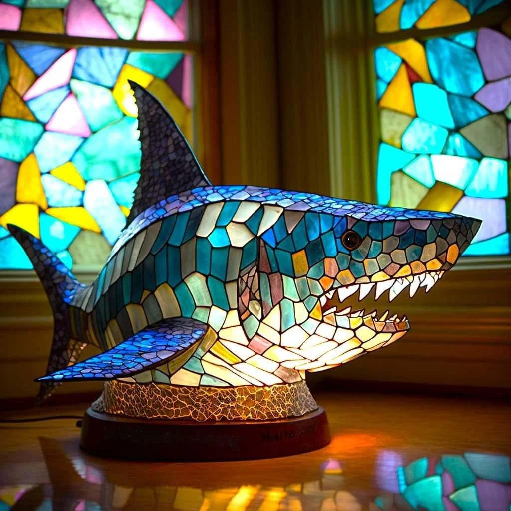 50% RABAT | ARTWORK™ - Lampe med dyr i farvet glas [Sidste dags rabat].