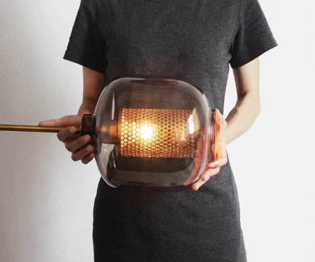 Glora | Elegant Glasloftlampe med Blomsterdesign