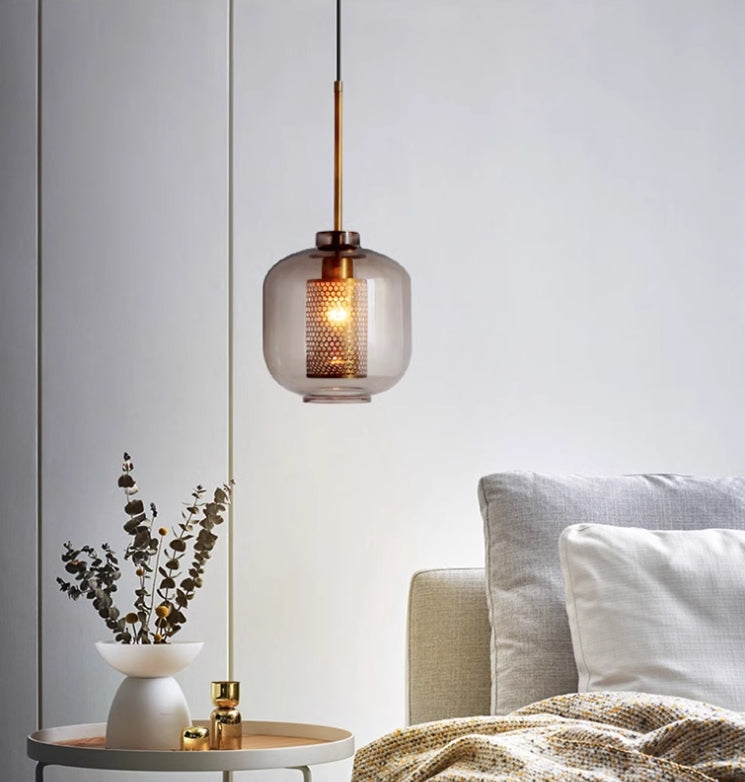 Glora | Elegant Glasloftlampe med Blomsterdesign