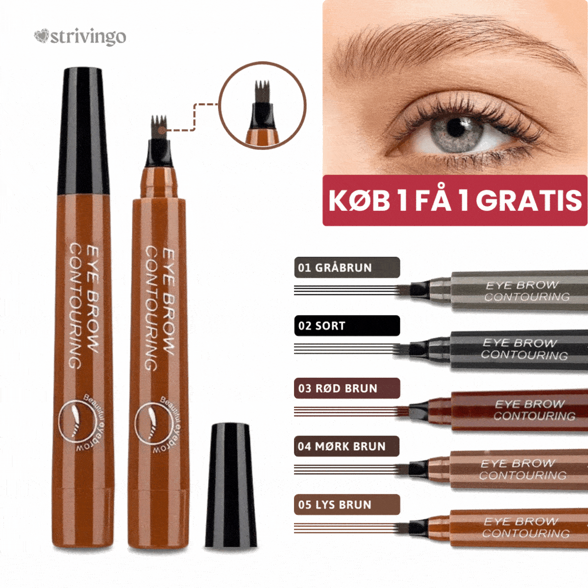 1+1 GRATIS | Browlin™ - Microblading-pen til øjenbryn [Rabat på sidste dag]