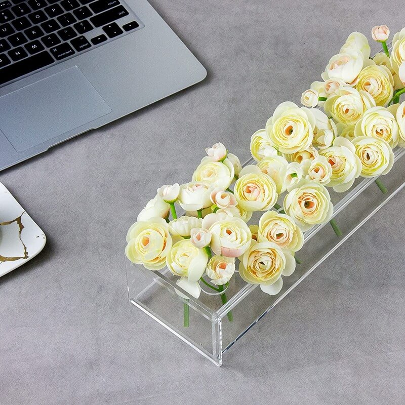 RectaVase™ | Rektangulær blomstervase i akryl