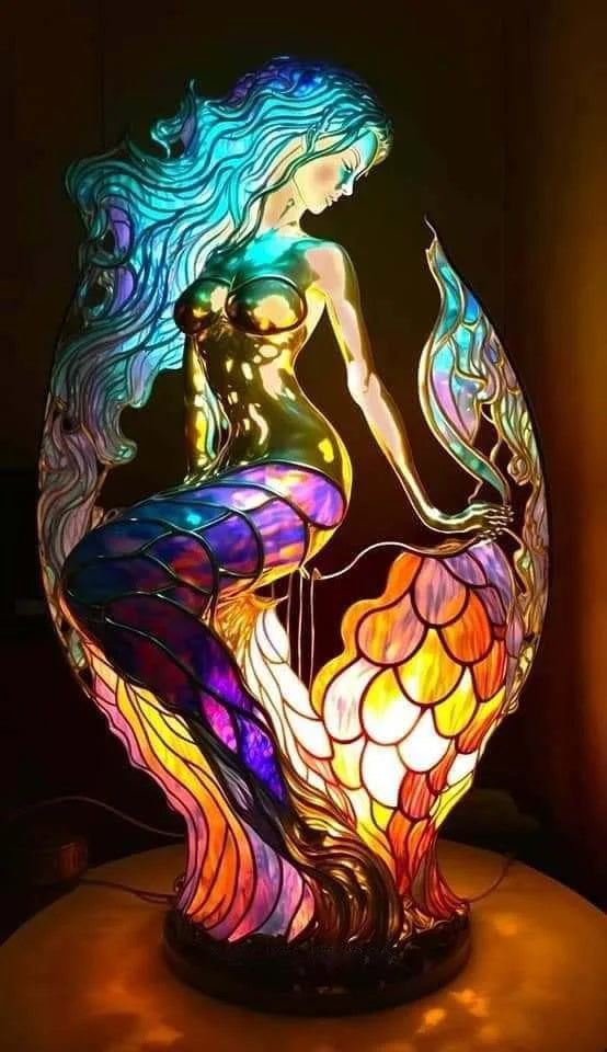 50% RABAT | ARTWORK™ - Lampe med dyr i farvet glas [Sidste dags rabat].