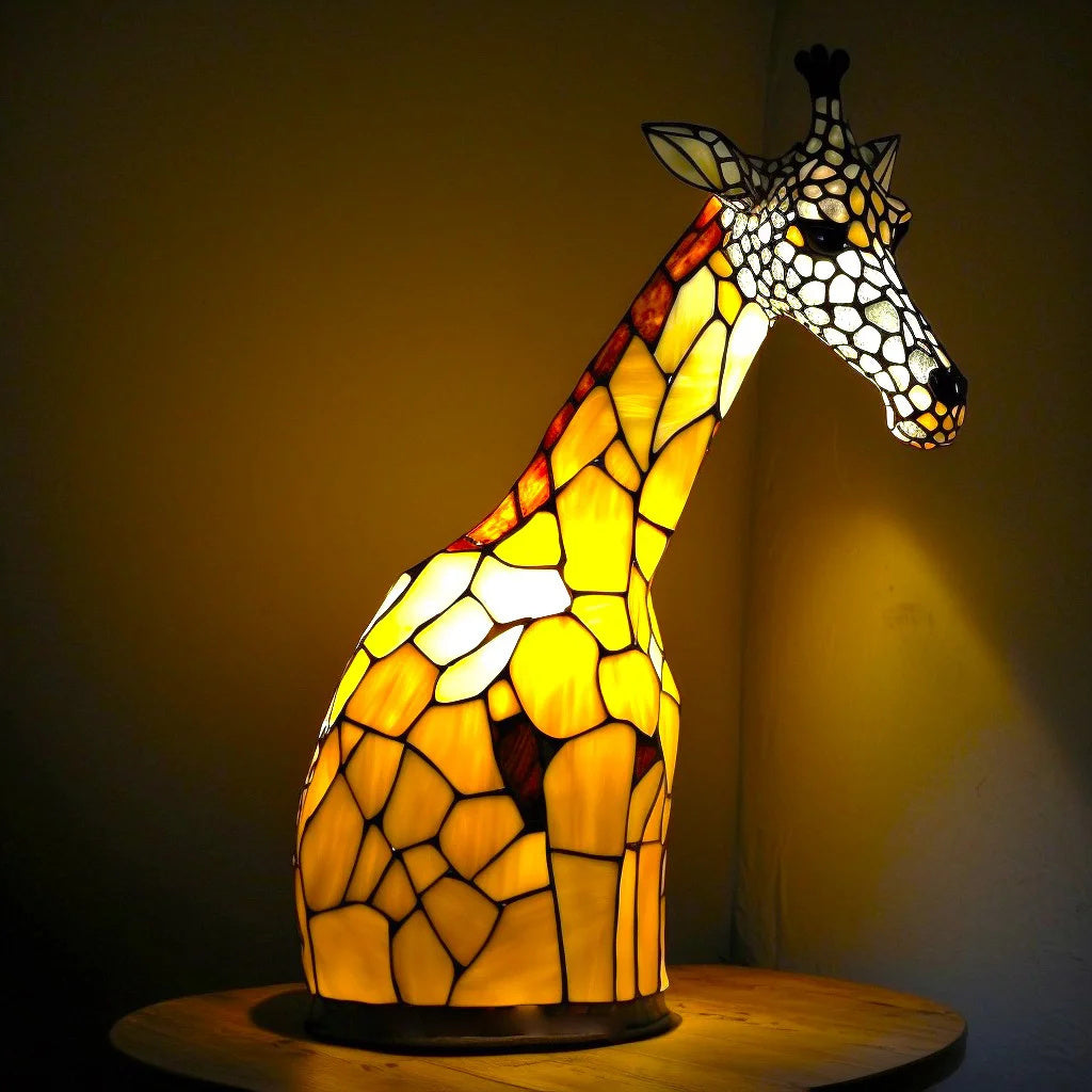 50% RABAT | ARTWORK™ - Lampe med dyr i farvet glas [Sidste dags rabat].