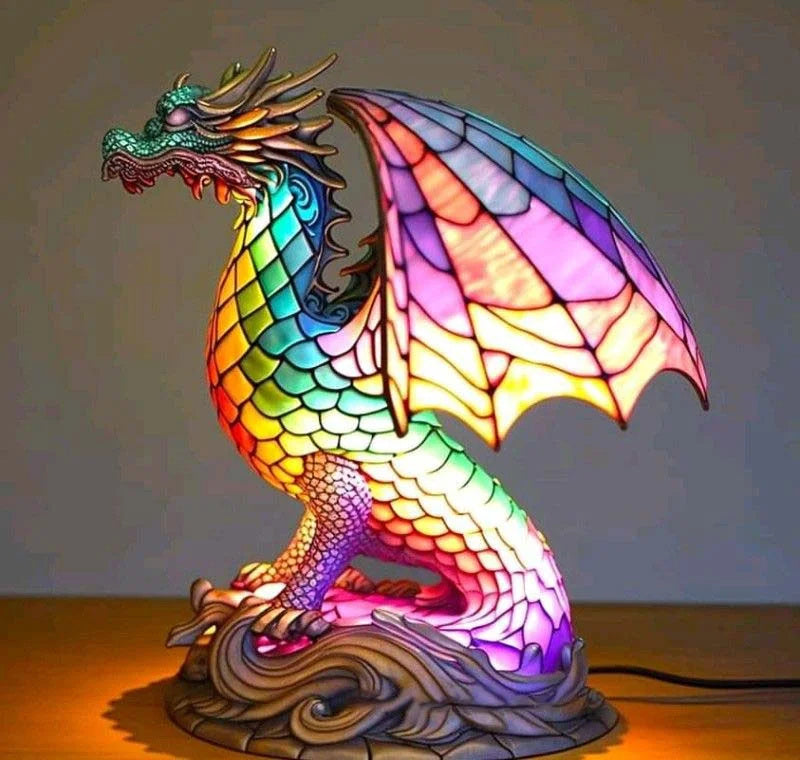 50% RABAT | ARTWORK™ - Lampe med dyr i farvet glas [Sidste dags rabat].
